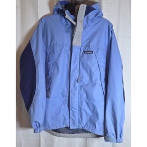 Women Patagonia Full Zip Triolet Hoodie Jacket Sz S Blue (WS75)